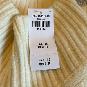 Abercrombie and Fitch medium cream turtleneck sweater